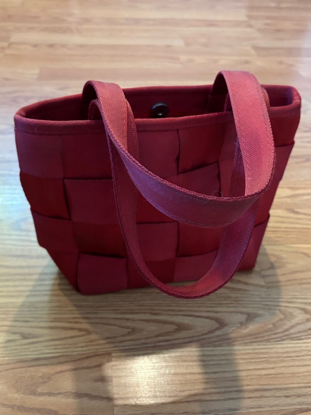 Harveys Red Woven Mini Tote